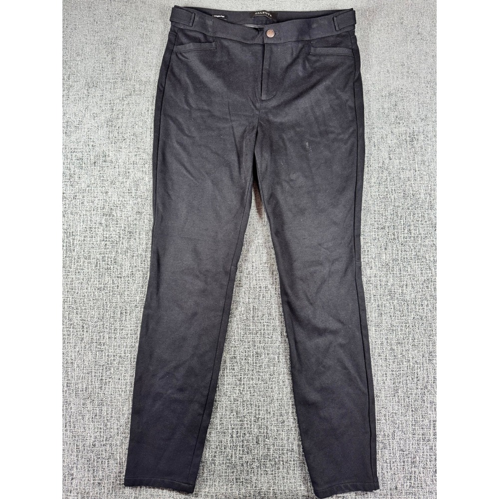 Talbots Lexington Pant Black Slim Leg Trousers Size 4